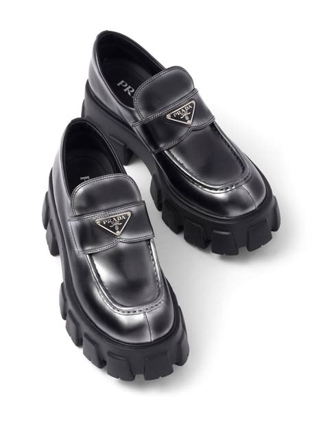 prada loaers|prada monolith loafers women's.